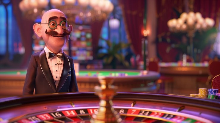 Antarmuka permainan live dealer skintoto dengan meja Baccarat